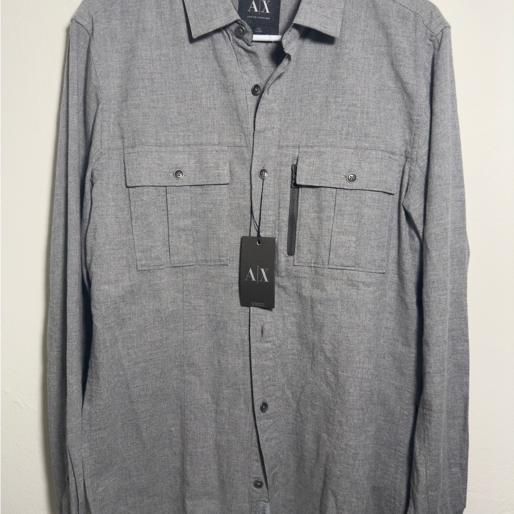 Armani Exchange Gray Men's Shirt